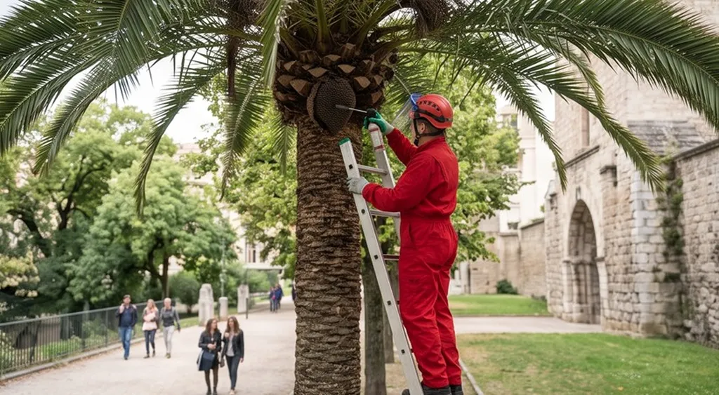 Tarifs destruction nid de guêpes et frelons à Lyon 3 : devis gratuit en ligne, forfait intervention tout compris selon la hauteur et garantie de réintervention gratuite en saison