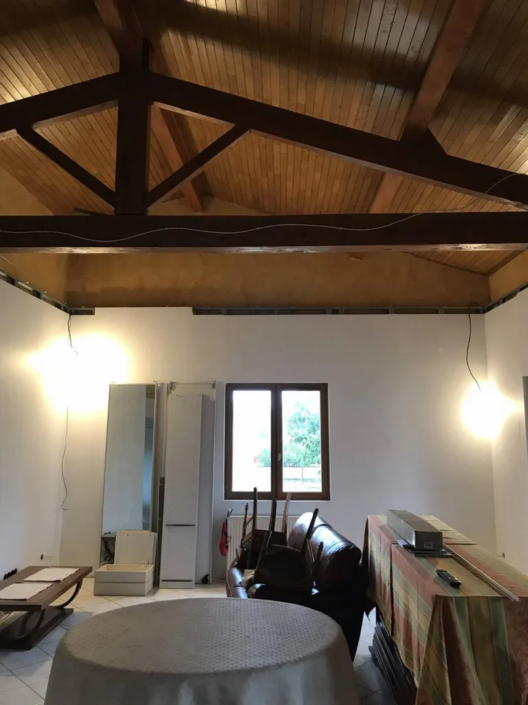 Abaissement plafond par pose plafond tendu blanc mat BARRISOL, Roquette