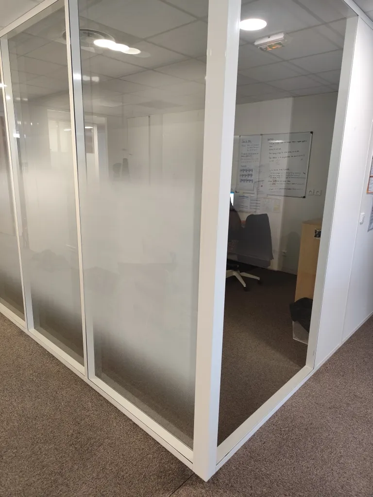 Film dépoli blanc (effet sablé)