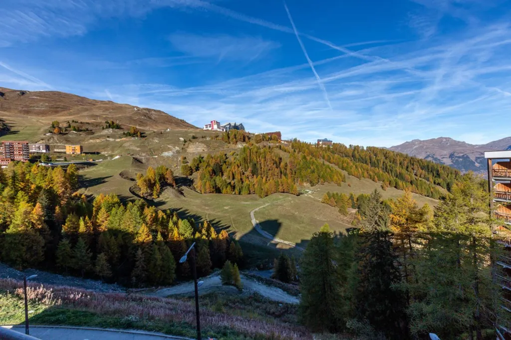 Appartement T3 avec terrasse et casier de ski chauffé, une cave et un garage au cœur de la station de Plagne Centre