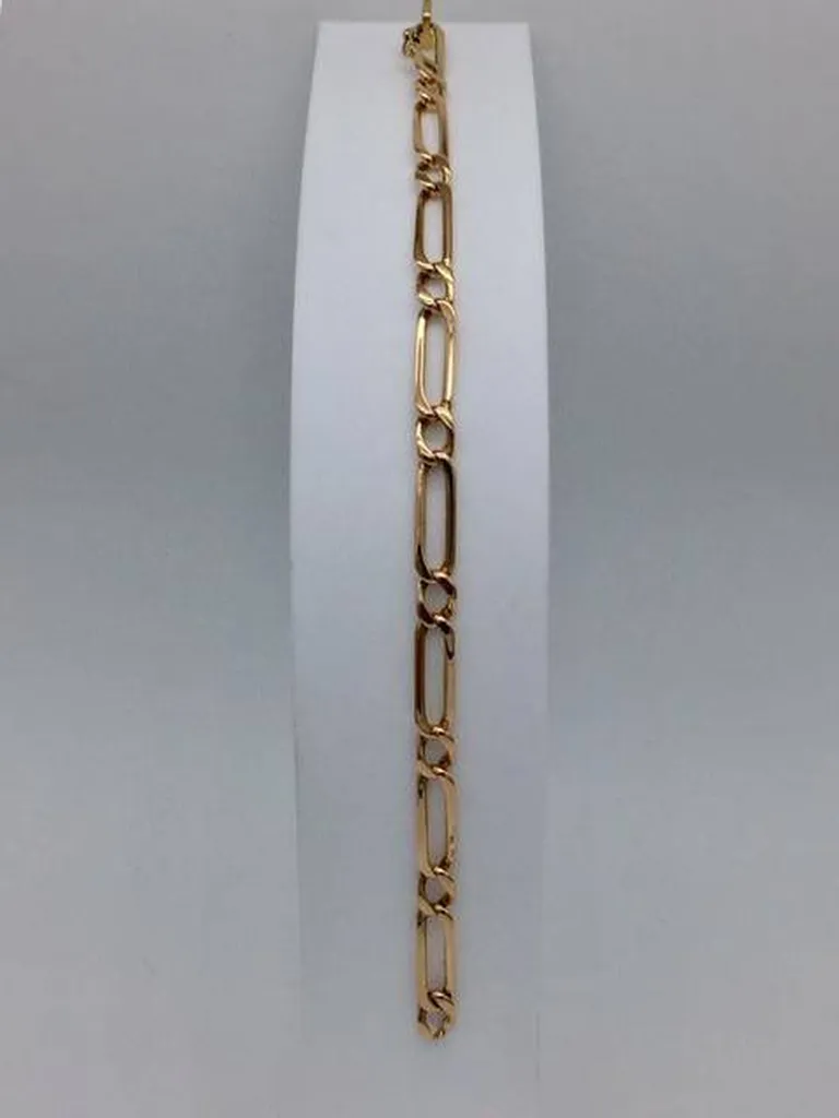 Bracelet or 750/1000ème maille alternée occasion Or Ligne La Teste Bassin d'Arcachon