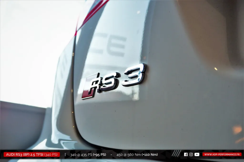 Reprogrammation moteur Avignon - Audi RS3 8P 2.5 TFSI 340cv - ADP Performance