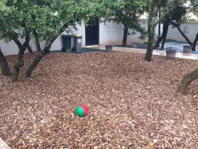 Paillage en broyats esprit sous bois