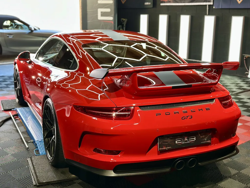 traitement céramique et protection PPF face avant porsche 991 GT3 sur lyon 