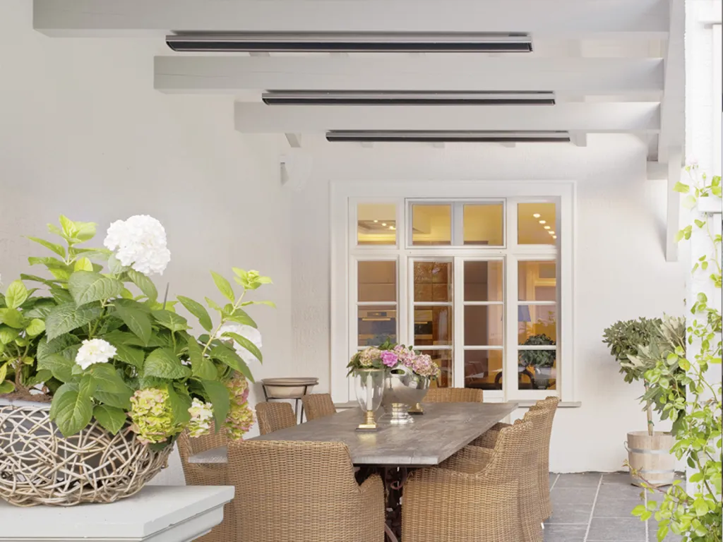 Pergolas équipé du chauffage à inffrarouge sans lumière