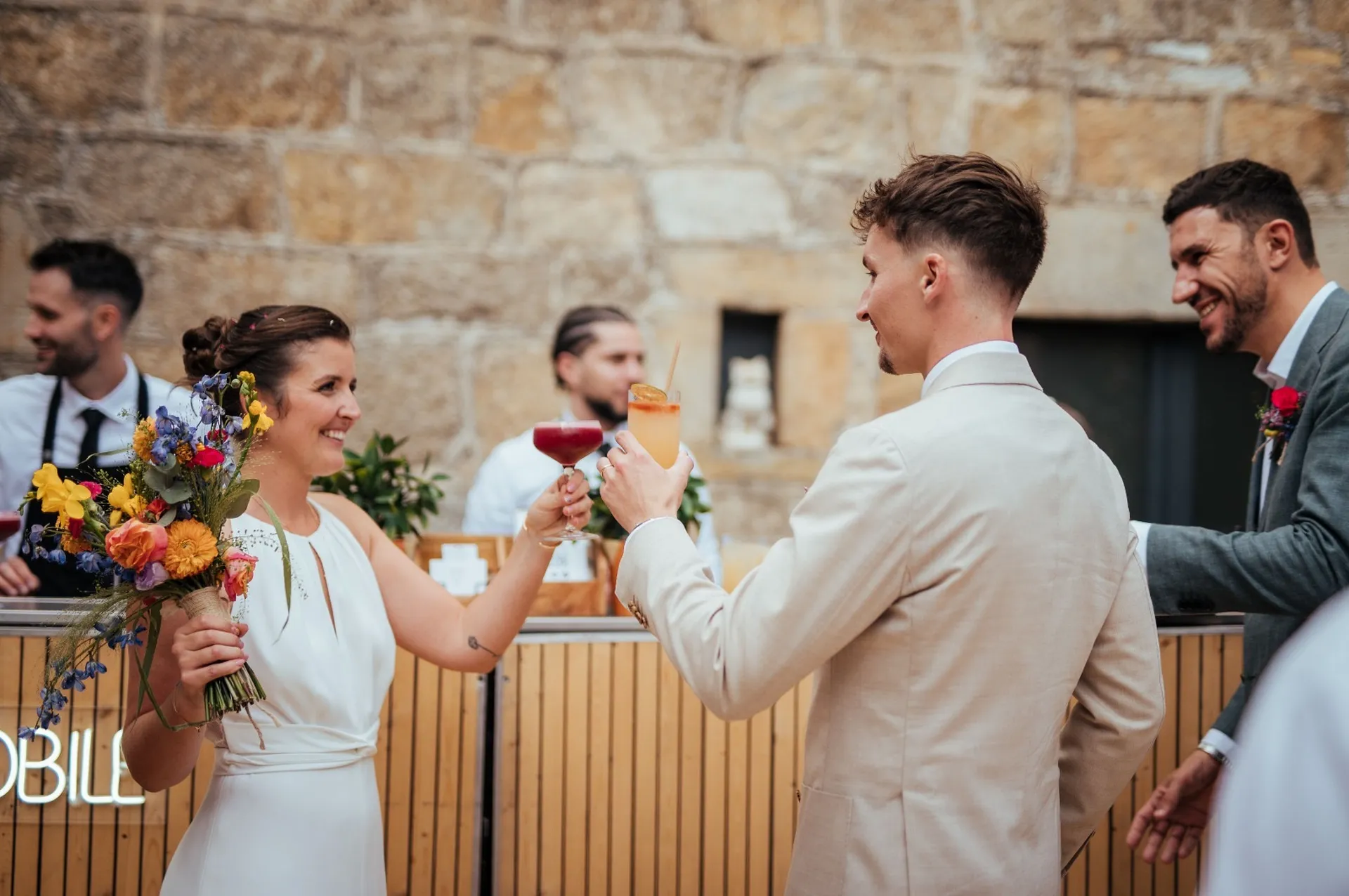 Bar à cocktails mobile pour mariage à Lyon