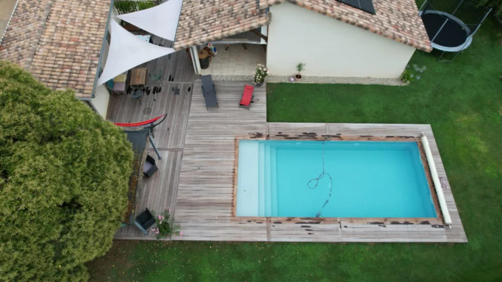 Réaliser un projet complet de terrasse extérieure en bois exotique à Albias proche de Montauban ( 82 )