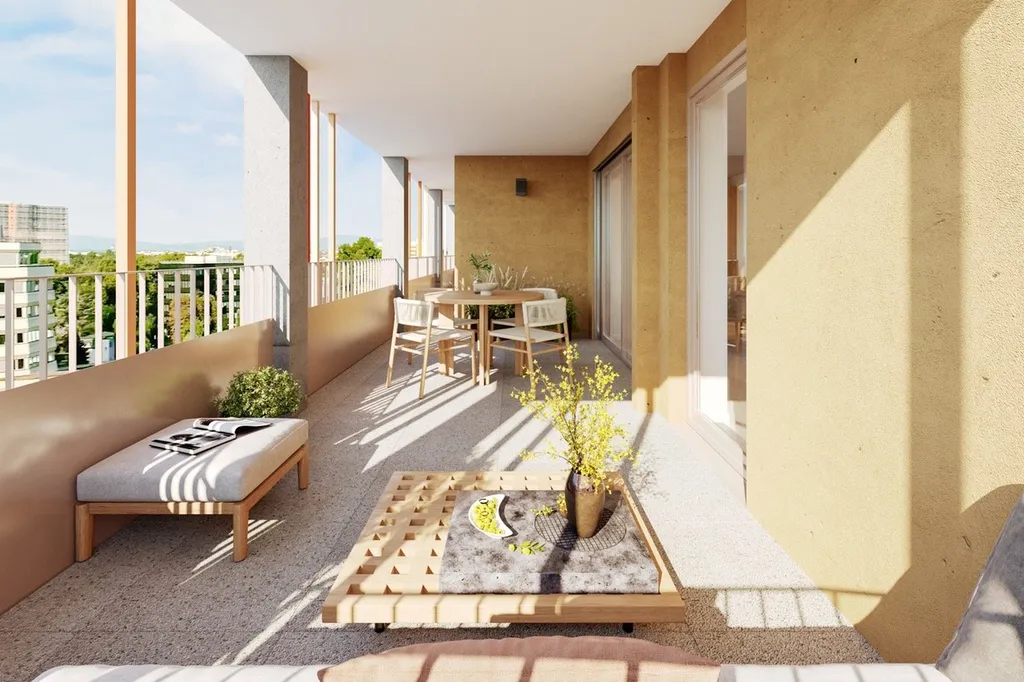 Appartements neufs à Strasbourg-Wacken avec terrasses et espaces verts — résidence haut de gamme RE 2020 à deux pas du Parlement Européen