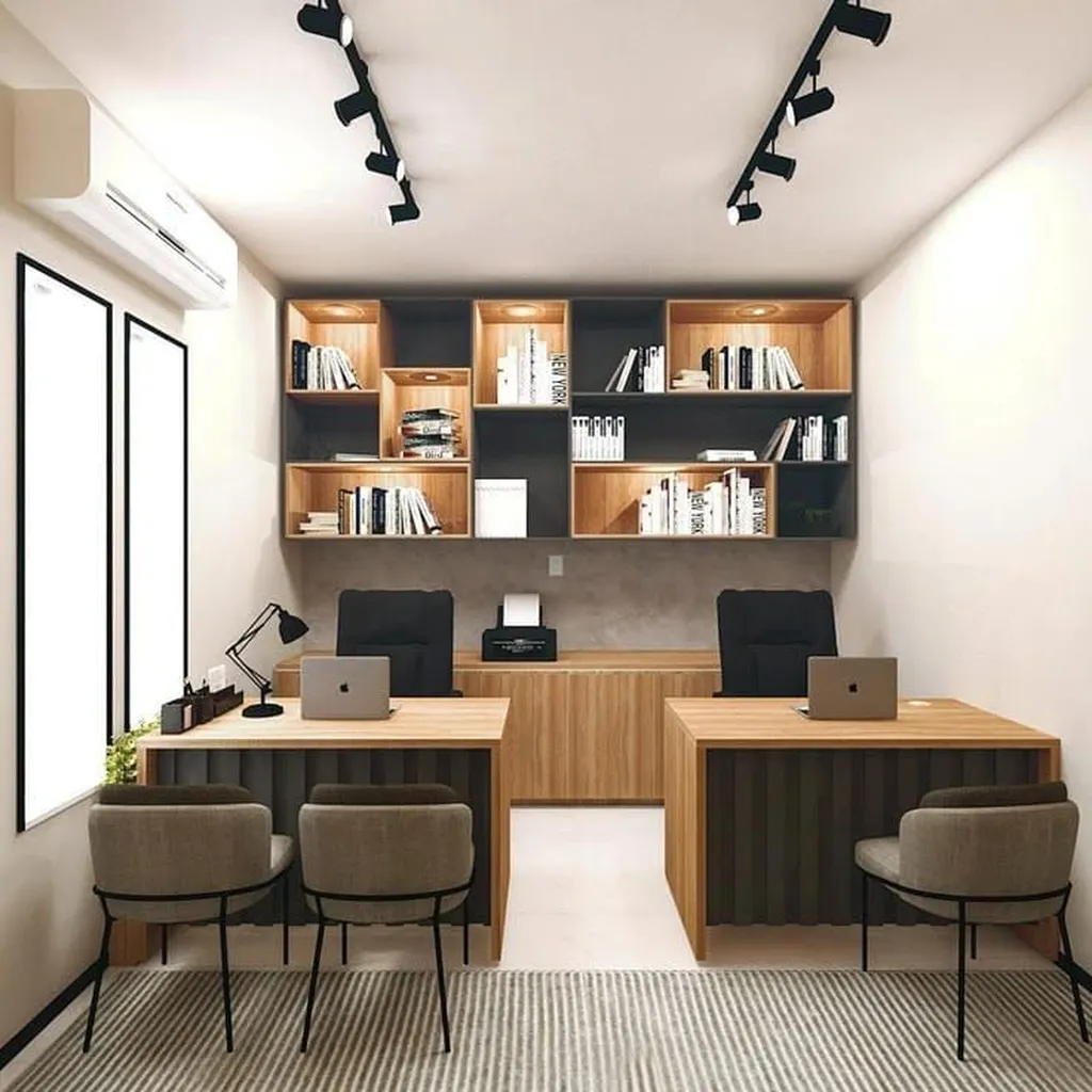 Aménagement d'un espace bureau avec des rangements près de Balma