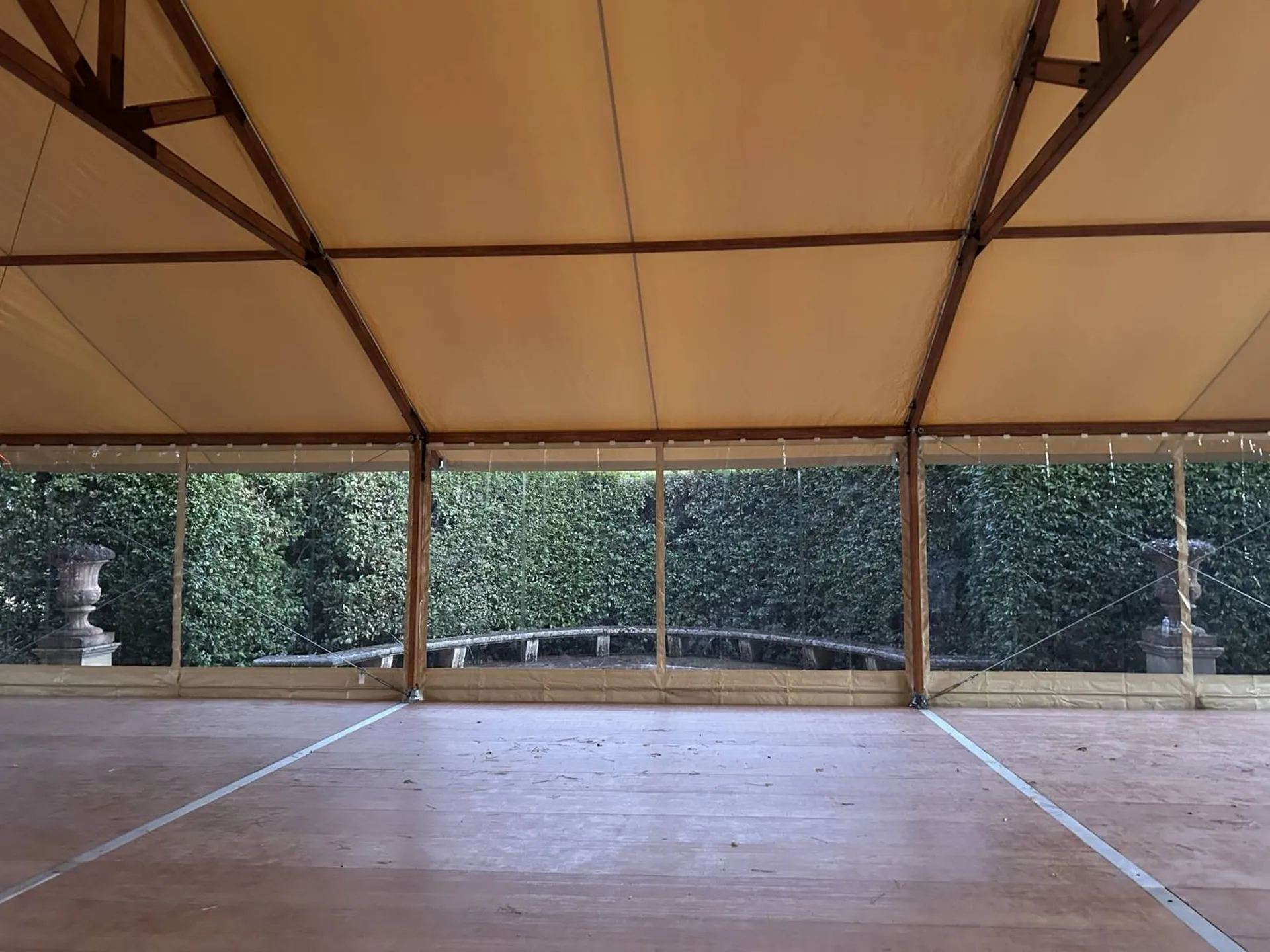 Location chapiteau Woodline plaquage bois - 10m
