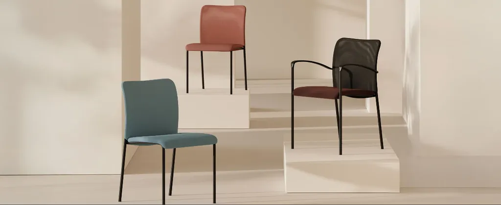 CHAISE ARIOL polyvalente empilable – assise confortable, design moderne & options de finition à Marseille, Région PACA pour espaces professionnels et collectivités