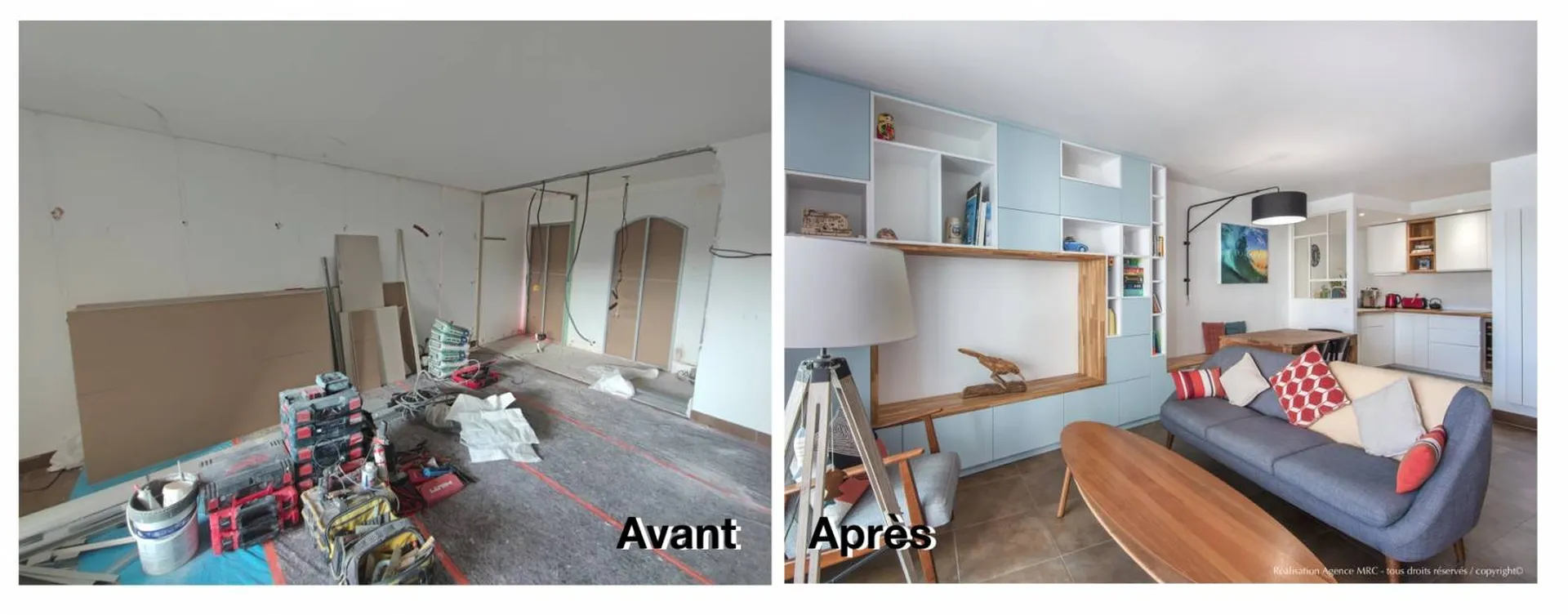 modification appartement maison rénovation avant aprés Marseille