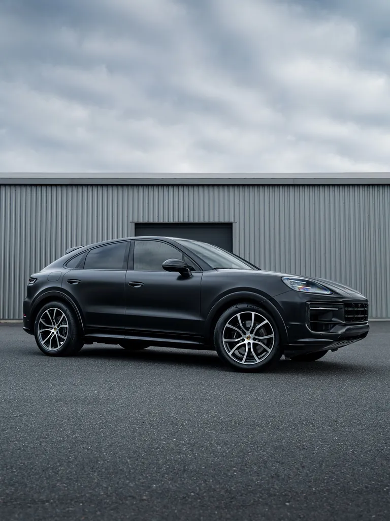Covering complet noir satin de chez Avery pour ce Porsche Cayenne