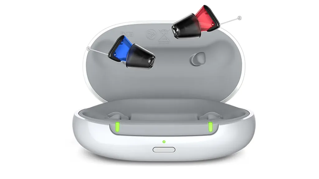 Silk Charge&Go IX : appareil auditif de la marque Signia invisible, connecté et rechargeable avec 28h d'autonomie