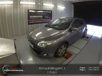 Reprogrammation Renault Megane 3 1.9 dci Stage 1