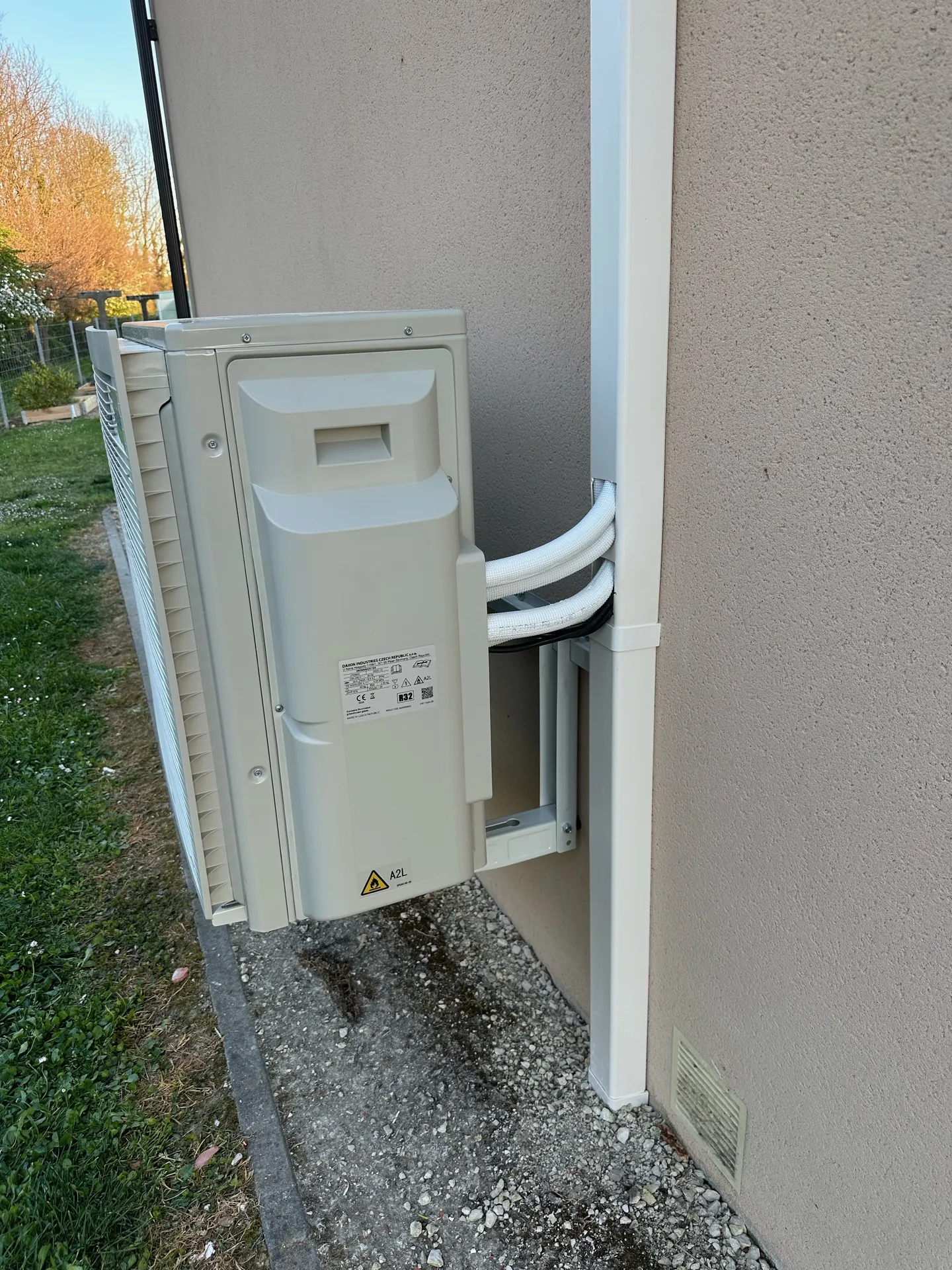 installation pompe à chaleur/ gainable 