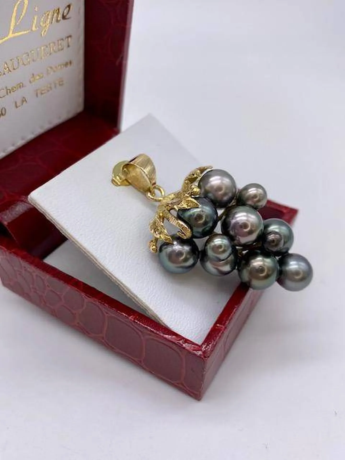 Pendentif perles de Tahiti et or 750/1000ème occasion Or Ligne Caudéran Bassin d'Arcachon