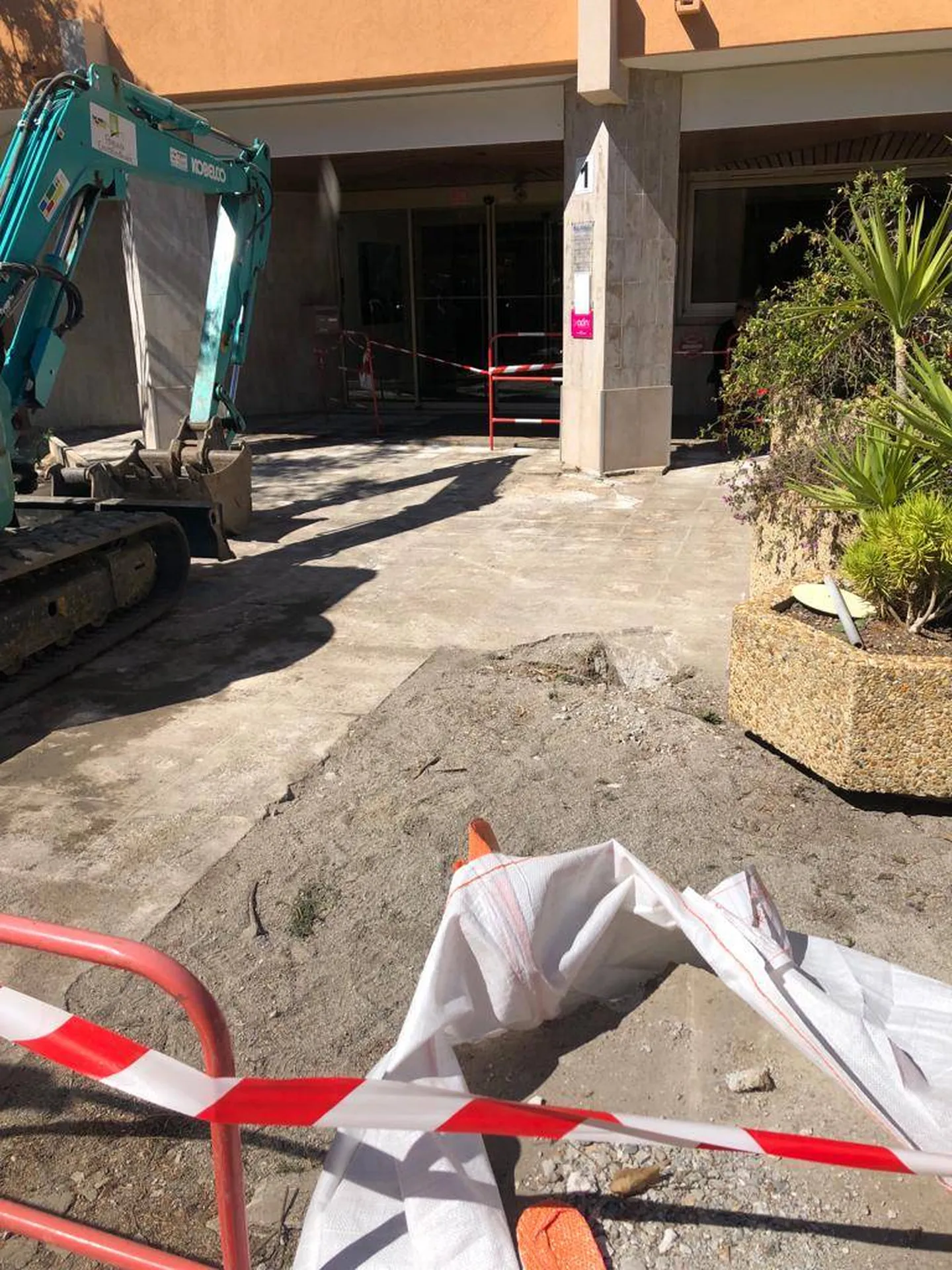 Travaux de rénovation de l'entrée à Nice