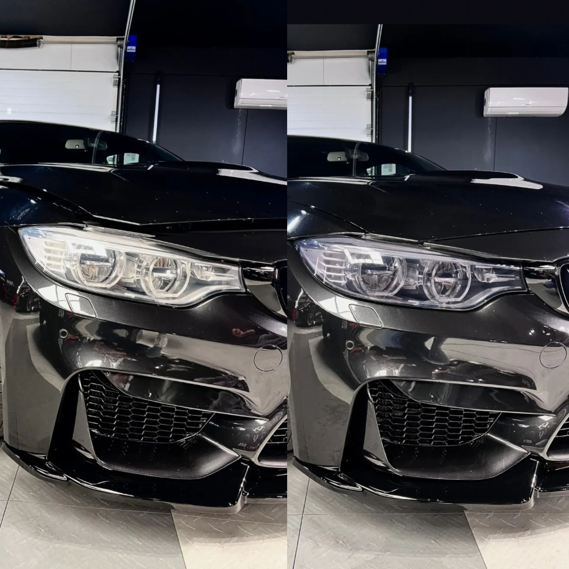 Article de la semaine : pose de feux teintés sur une BMW M4 noire à Saint-Malo (35400)