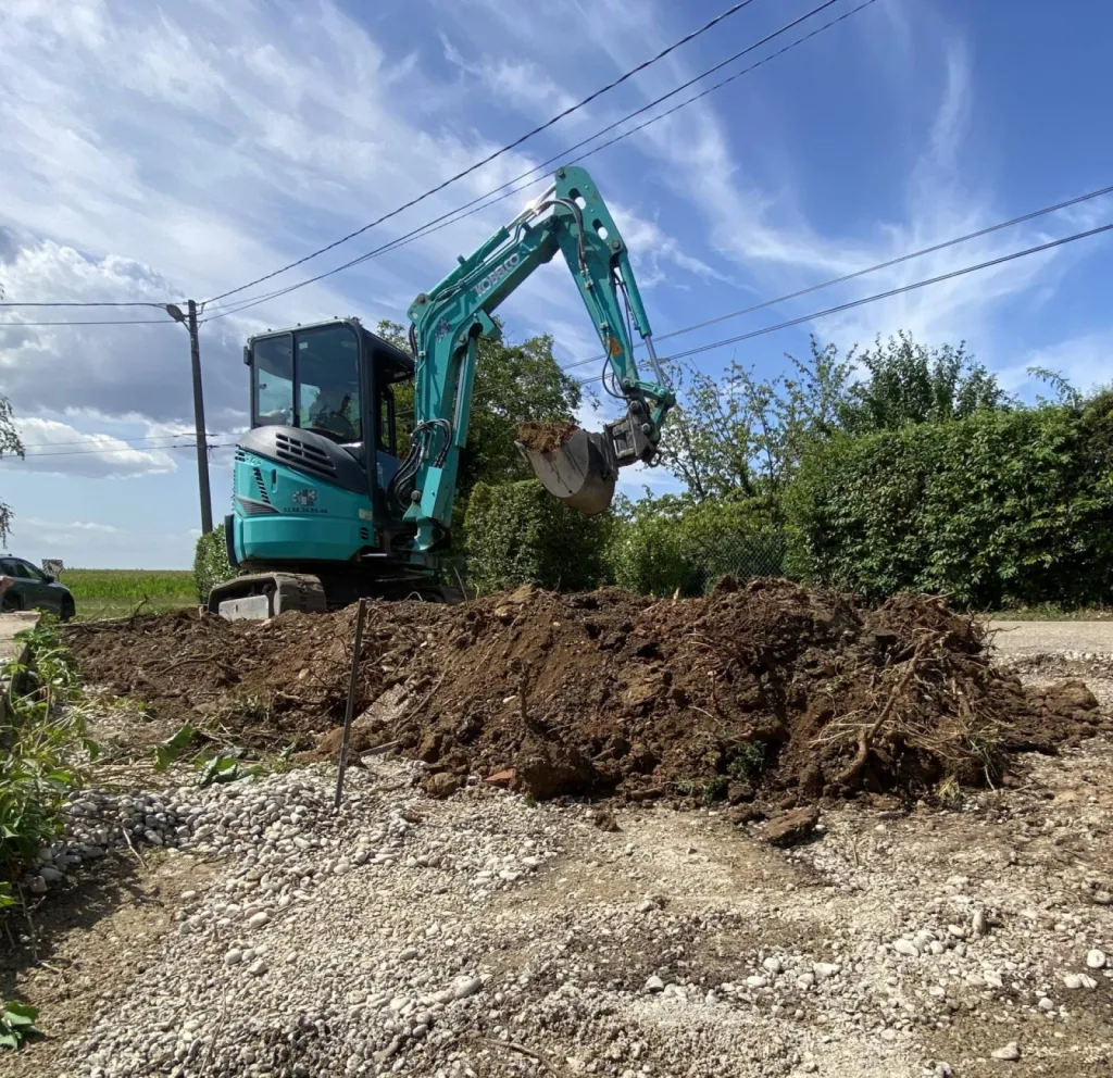 Entreprise de terrassement pour projet extérieur à Mittelhausbergen, dans le Bas-Rhin CLK