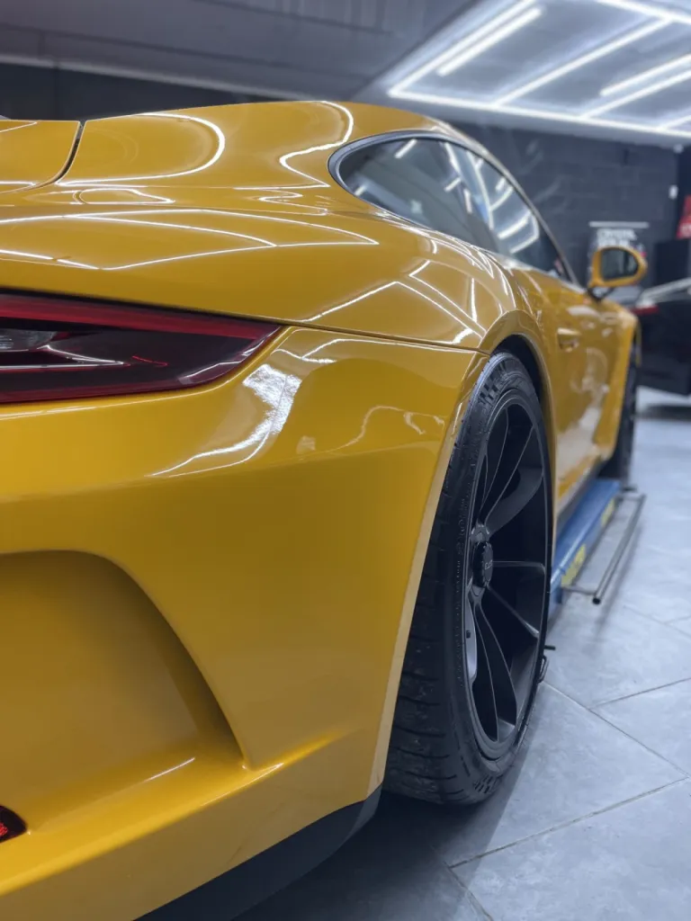 Protection XPEL : film de protection transparent carrosserie - PORSCHE 911 GT3 à Monaco et Cap d’Ail.