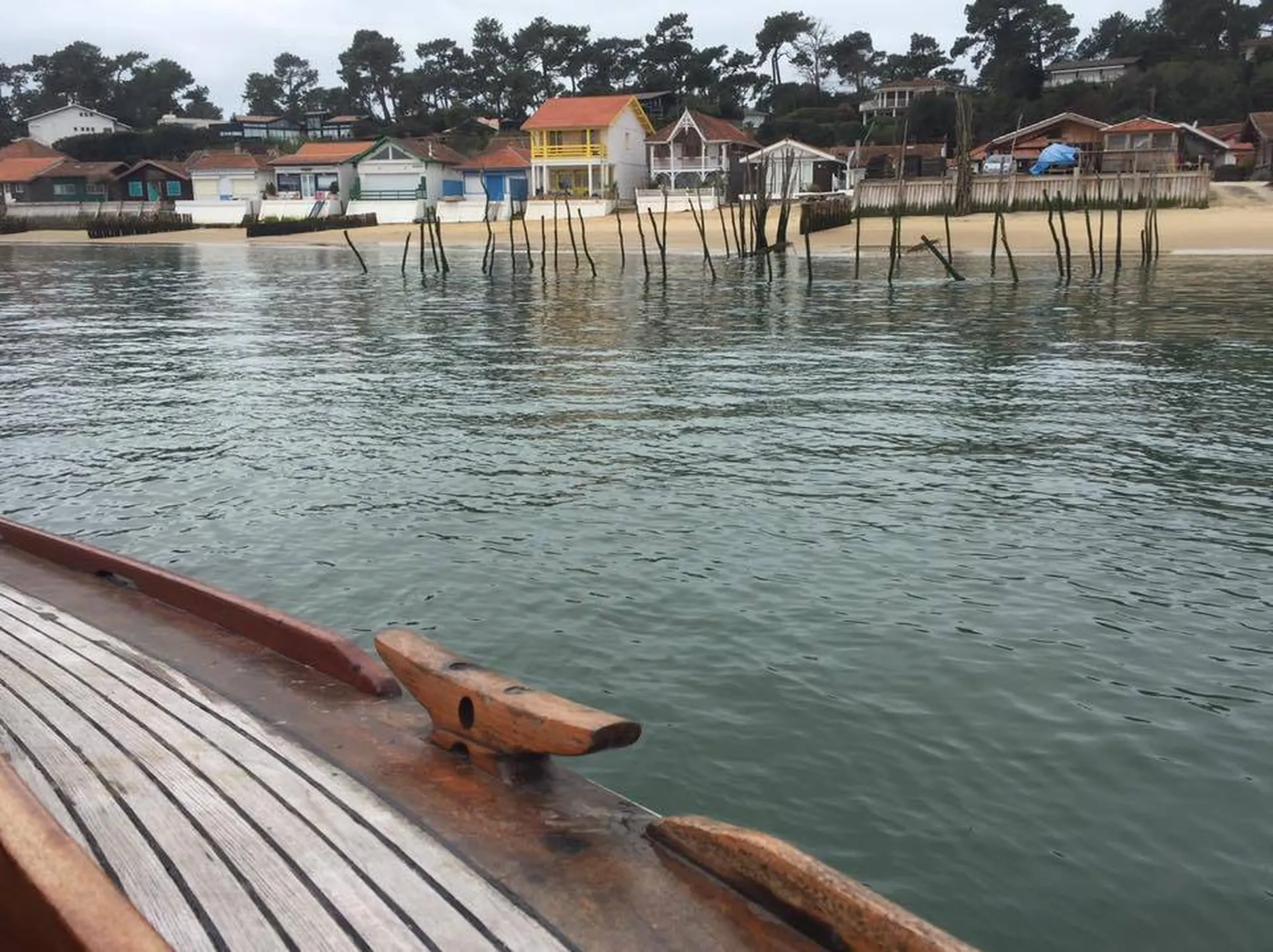 Balade en bateau privatisé sur le bassin d'Arcachon vers le village de l'Herbe (Cap Ferret)