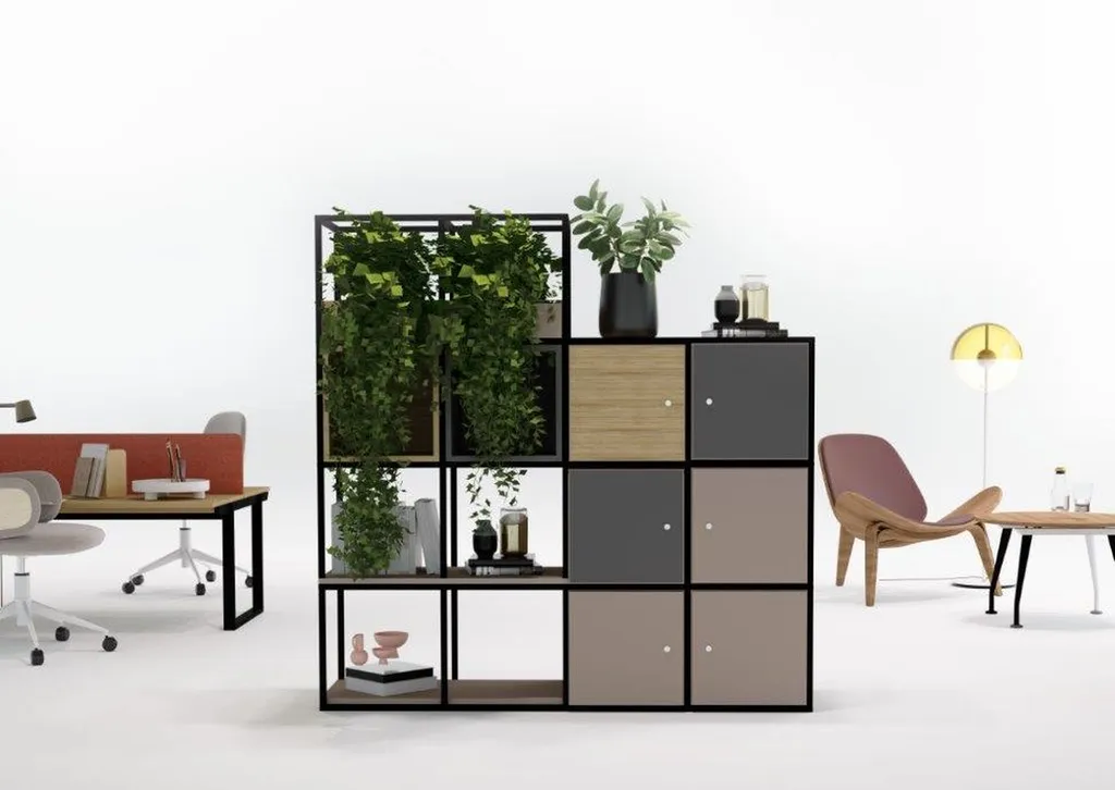 Étagère AURA modulable au design professionnel pour bureaux modernes et espaces collaboratifs à Marseille et en région PACA