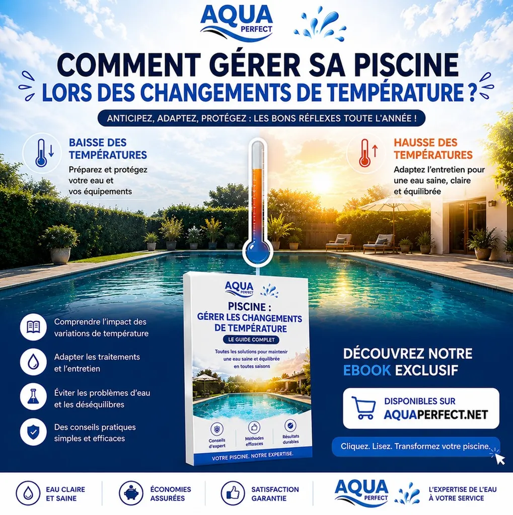 Piscine et fortes variations de température : les meilleures solutions pour conserver une eau claire malgré la chaleur et la pluie
