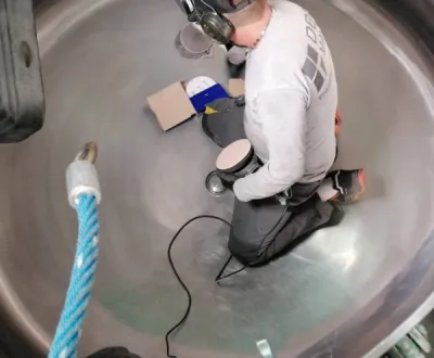 intervention intérieur de cuve en inox en France