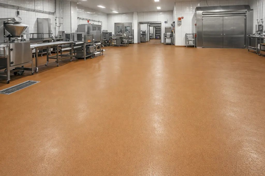 Application de polyuréthane ciment SIKACRETE conforme aux normes HACCP pour sol alimentaire à Mérignac proche de Pessac