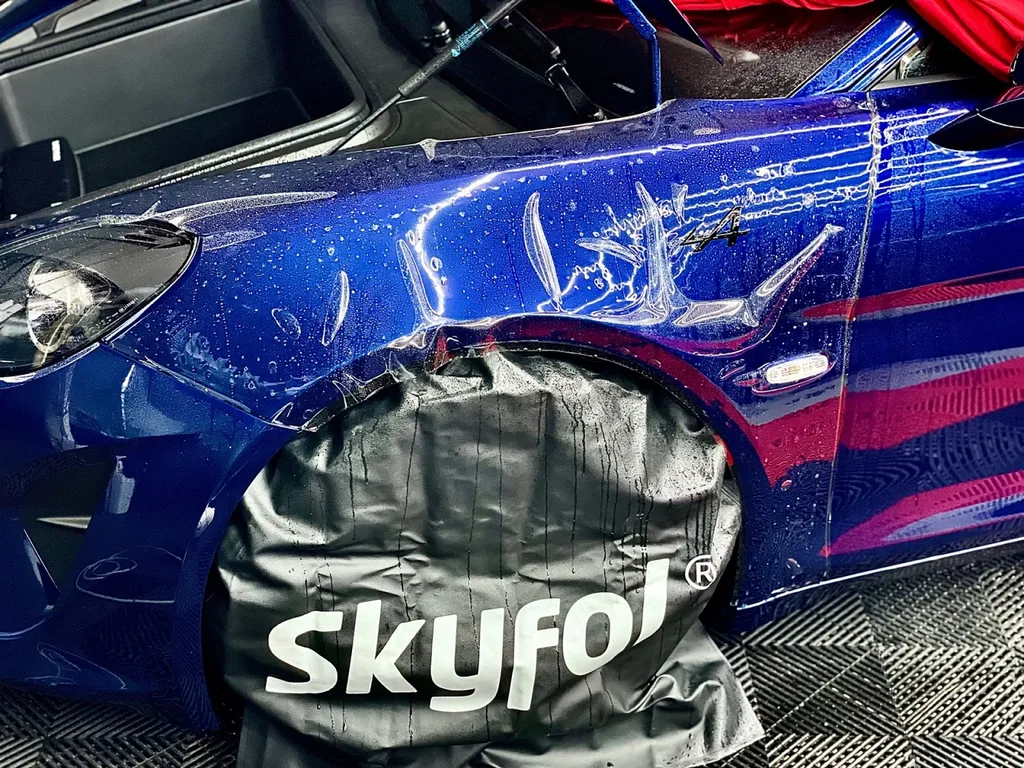 Protection PPF Renault alpine et traitement céramique carrosserie Lyon 