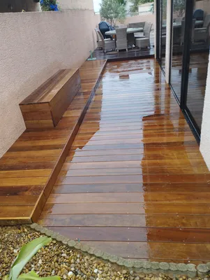 terrasse en itauba Agde dans le bassin de Thau