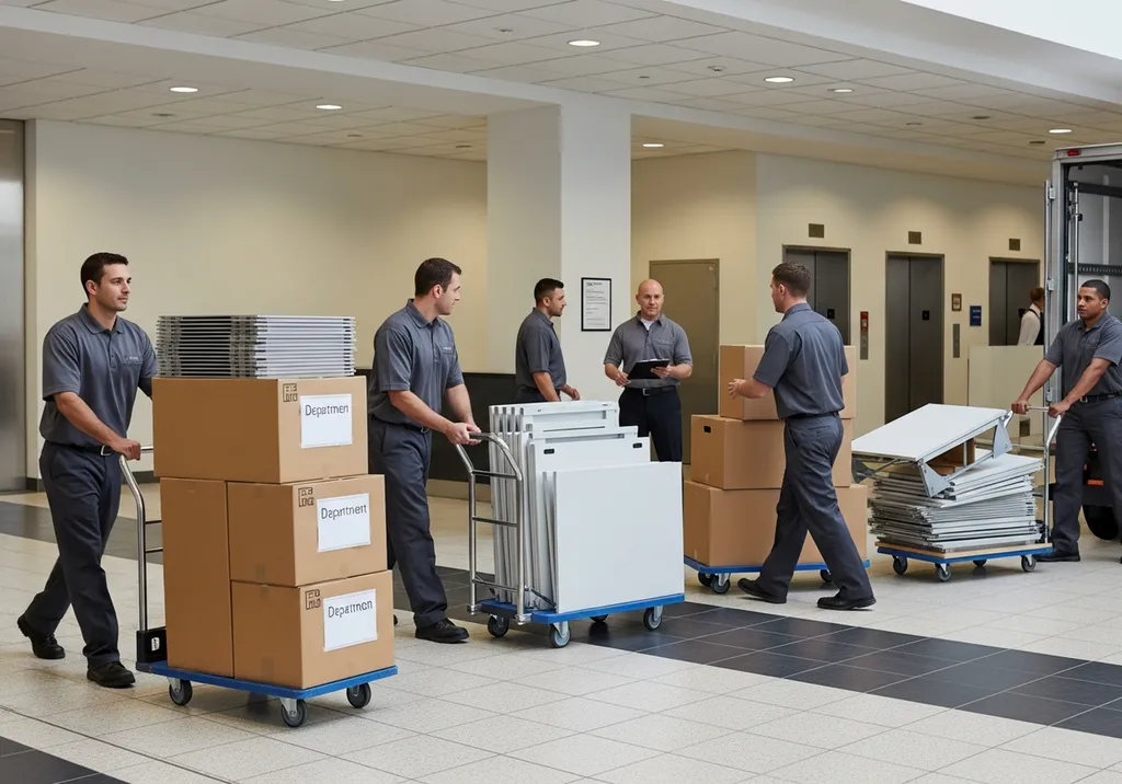 Formule Transfert Essentiel pour déménagement professionnel incluant manutention spécialisée, transport sécurisé et livraison rapide en entreprise