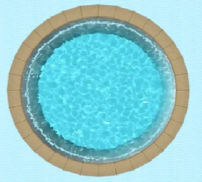 Piscine coque polyester fond en plat ronde diametre 4 metres profondeur 1.2 ( monaco) à Etrepagny 27150