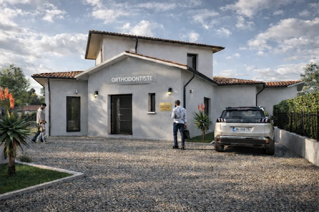 Un cabinet d’orthodontie fonctionnel et élégant signé Maisons Héraud à Léognan