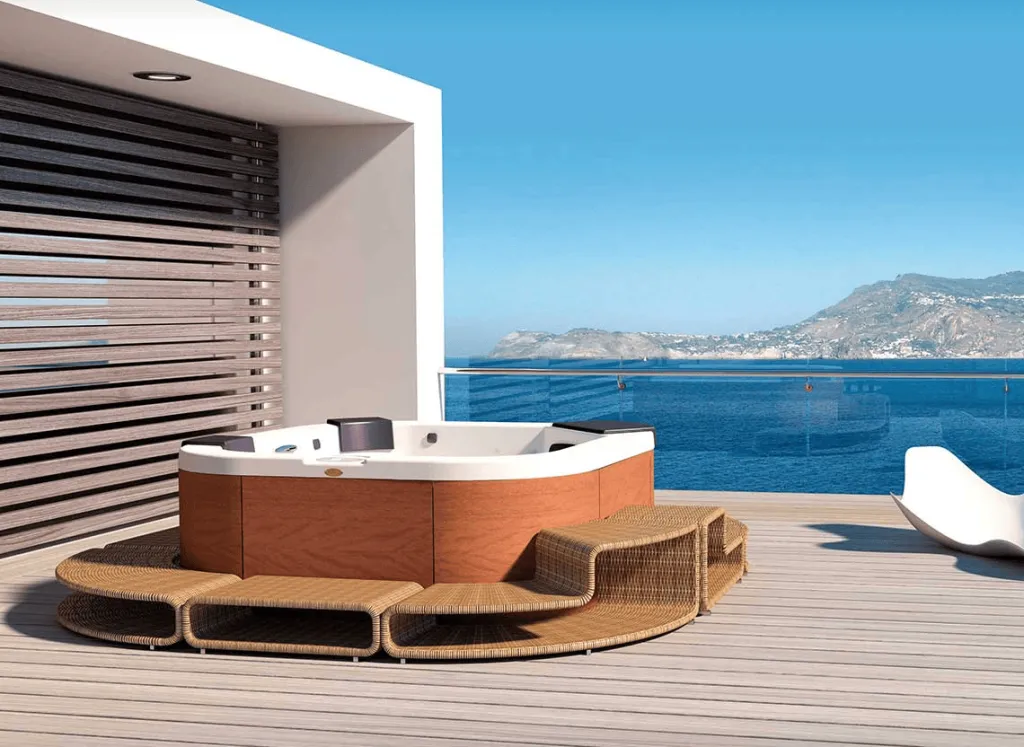 Spa Jacuzzi® Delfi Collection Design : le petit spa design aux grandes performances