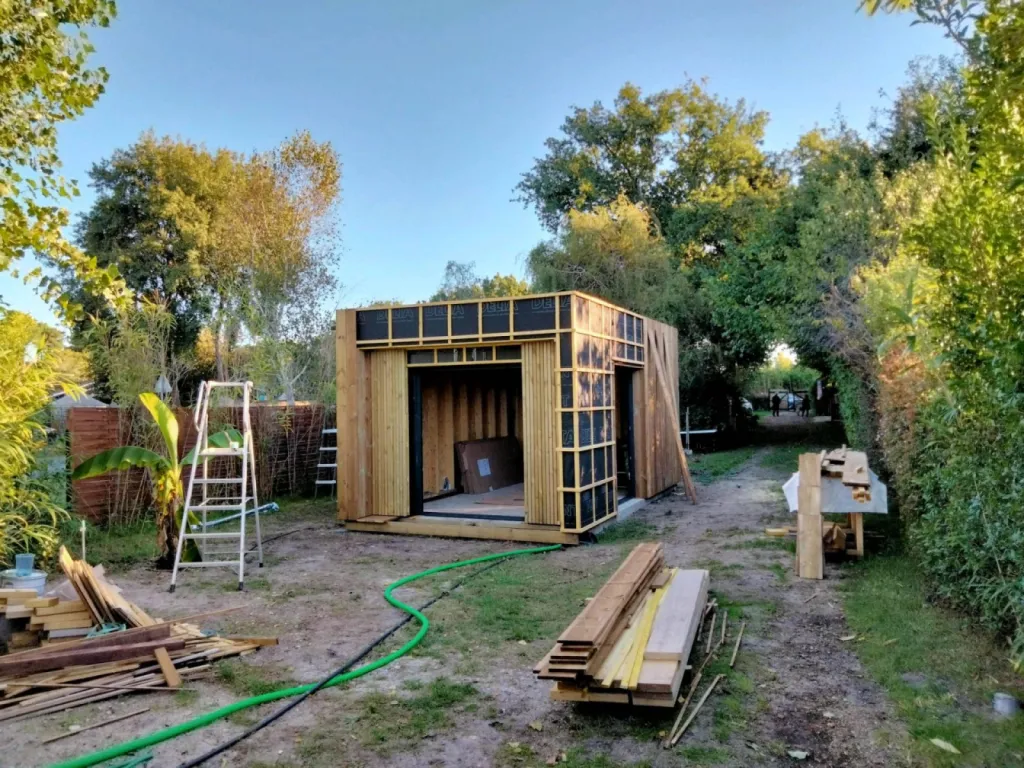 extension bois sur le bassin d'arcachon