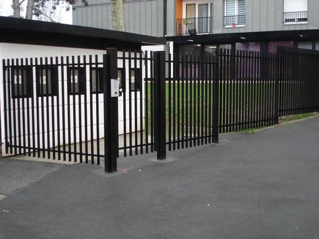 pose d'une clôture barreaudée dans le Calvados 14