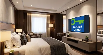 TV mode hôtel pour obtenir la clé verte