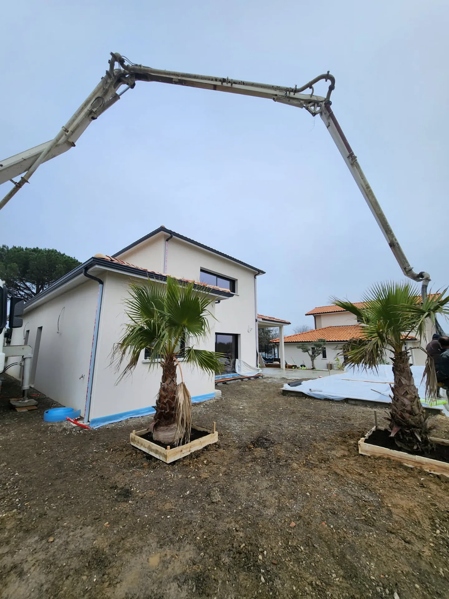 Transport de béton et de grave et mise en œuvre sur Sadirac