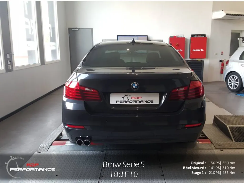 Reprogrammation moteur bmw 518d Stage 1 ADP
