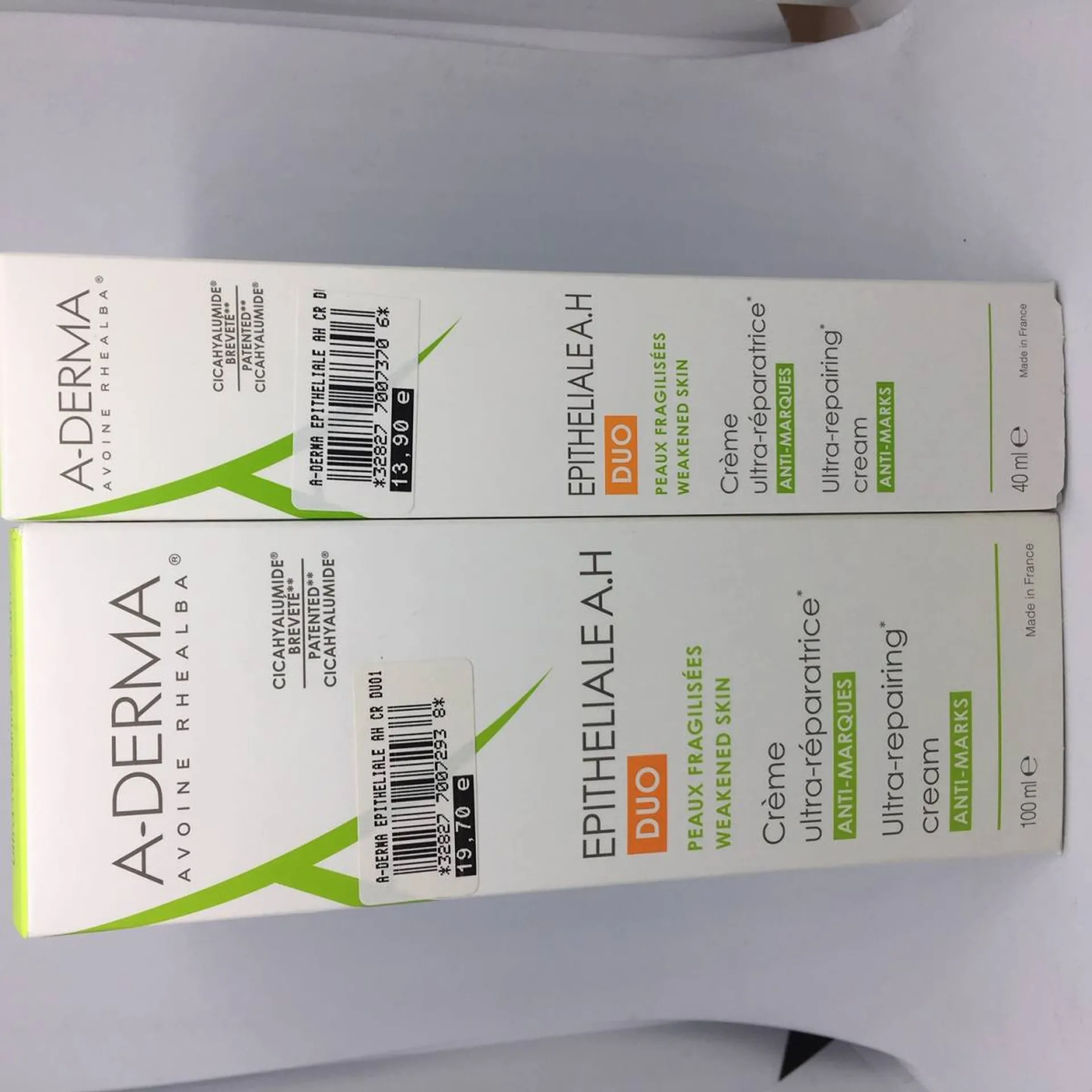 crème épithéliale cicatrisante AH duo à marseille