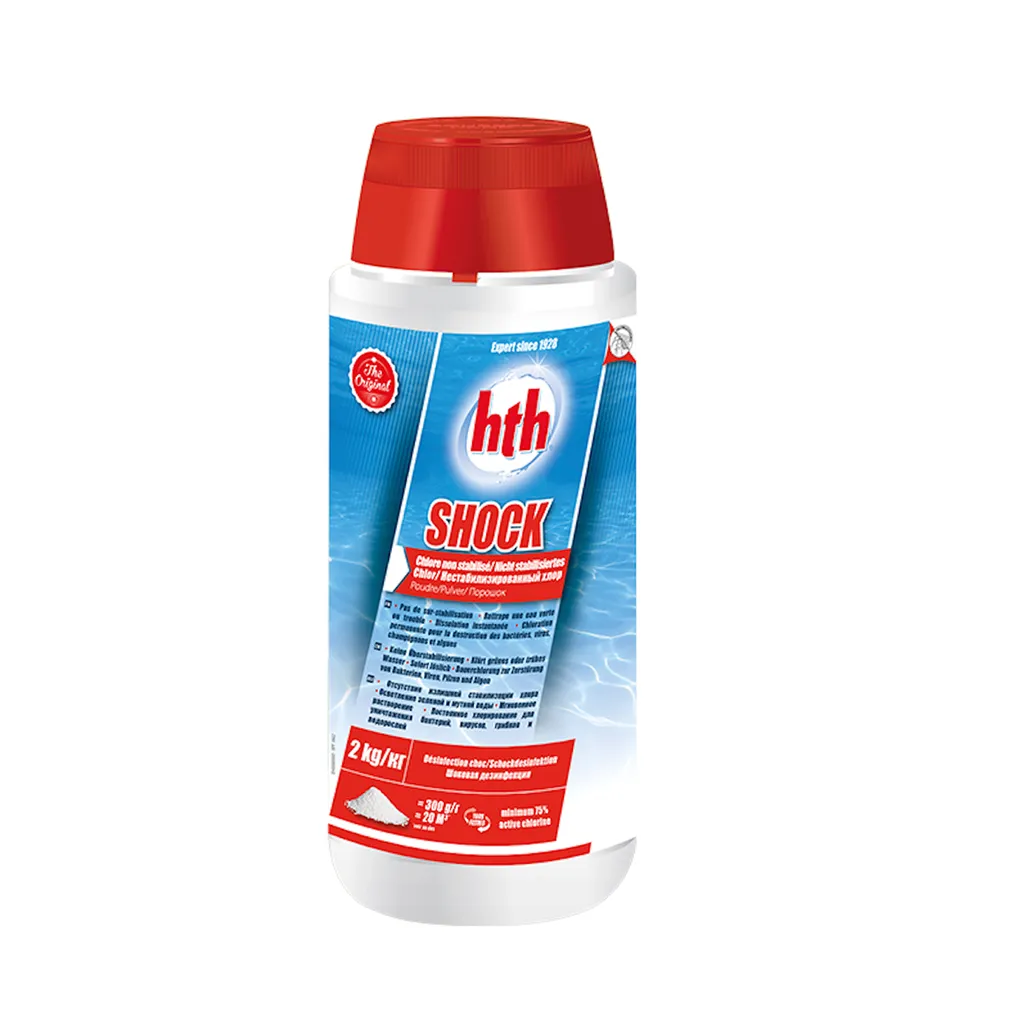 Chlore puissant piscine choc