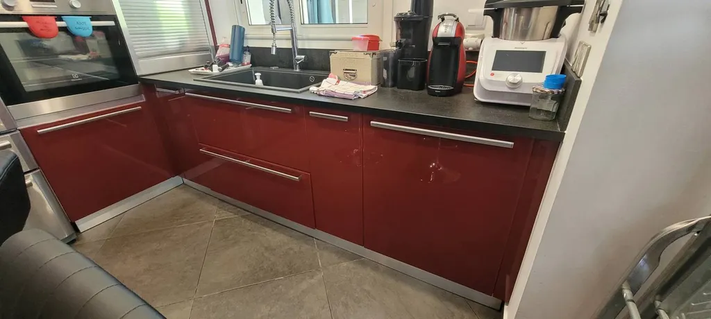 rénovation d'une cuisine complète en bois naturel sur Grasse 