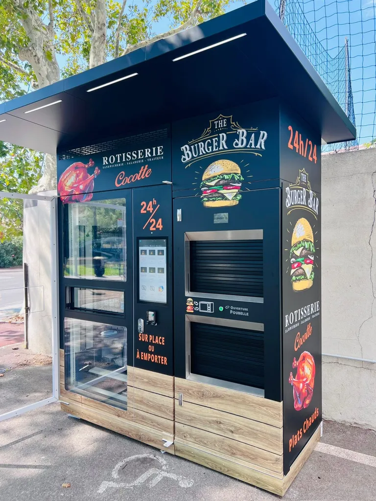 Un superbe distributeur de burgers installé à Vitrolles proche de Marseille dans les Bouches du Rhône (13)
