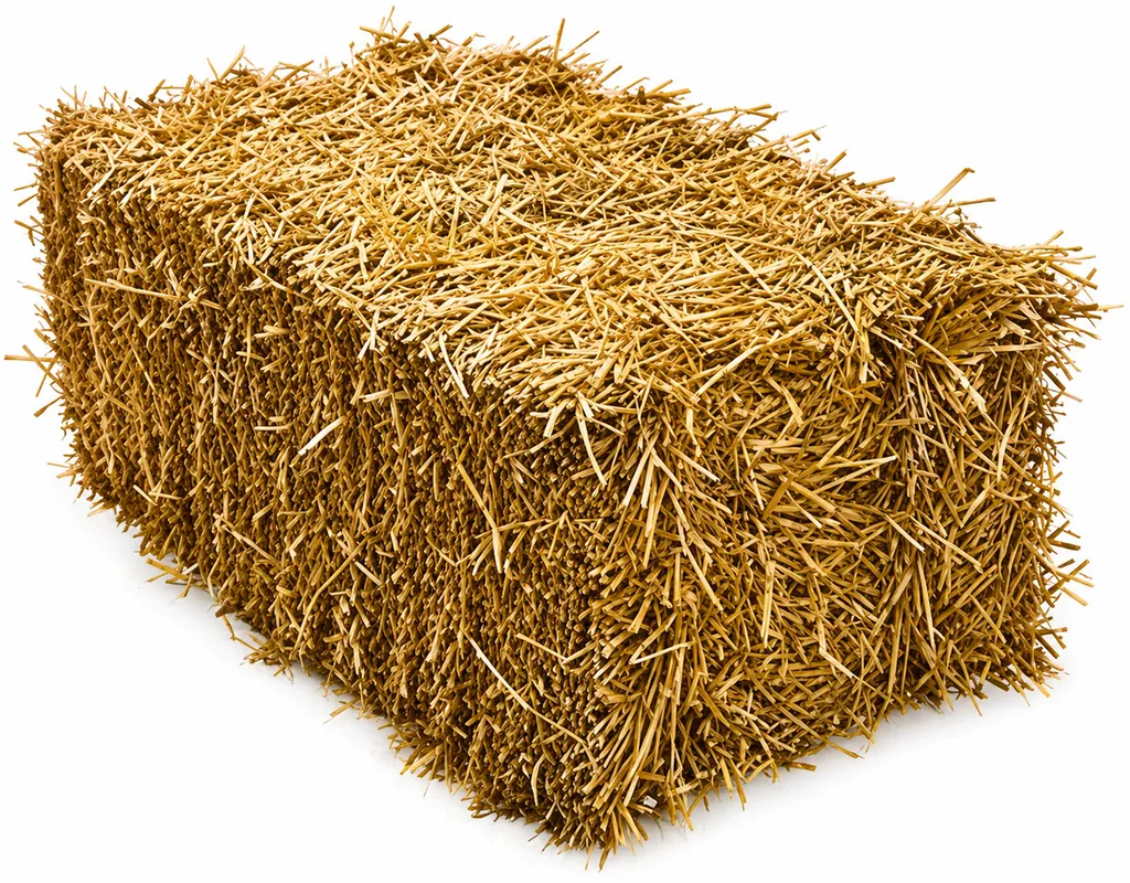 Botte de paille 15 kg – litière naturelle pratique pour animaux de la ferme