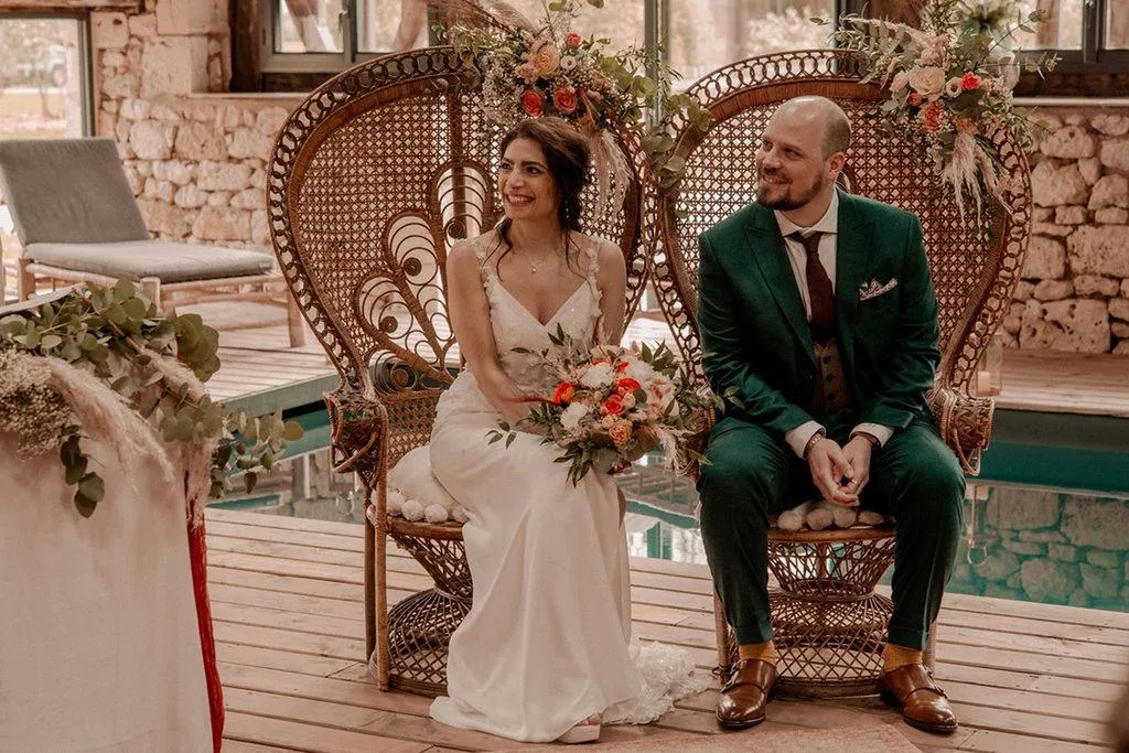 Jessy et Nicolas : L'Élégance Bohème et la Magie Libanaise au Clos des Charmes, Bergerac - Les Mariages de Mademoiselle L - David Vinso