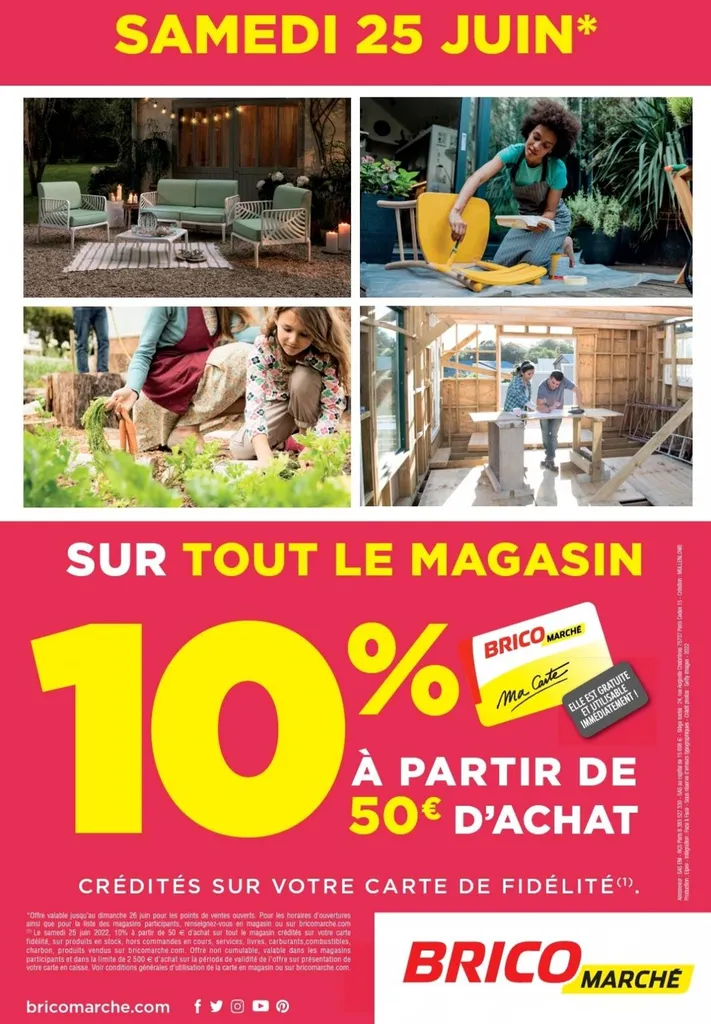 Opération carte de fidélité du 25 au 26 juin