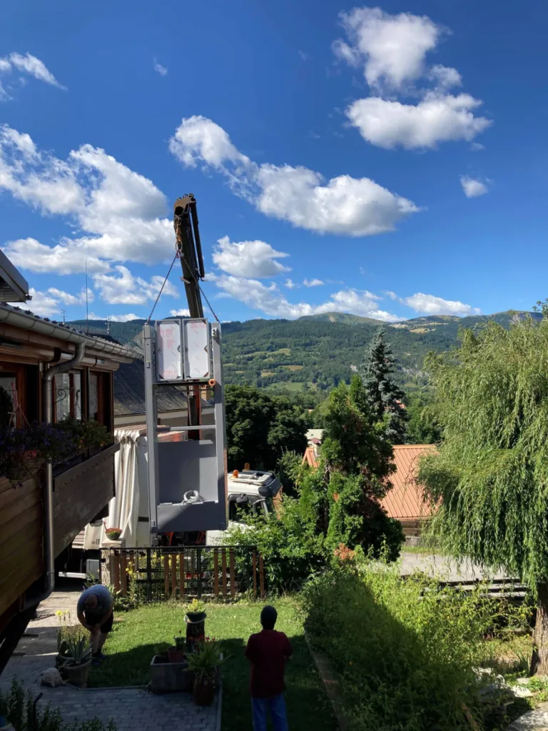 Réalisation d'une plateforme verticale Strategos près de Gap région PACA