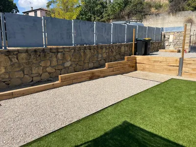 Aménagement d'un jardin dans le Gard